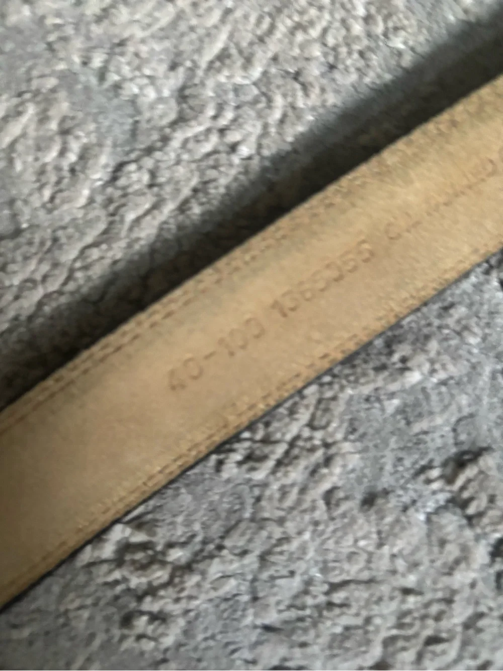 Men's Brown Leather Belt with Gold-Tone Buckle